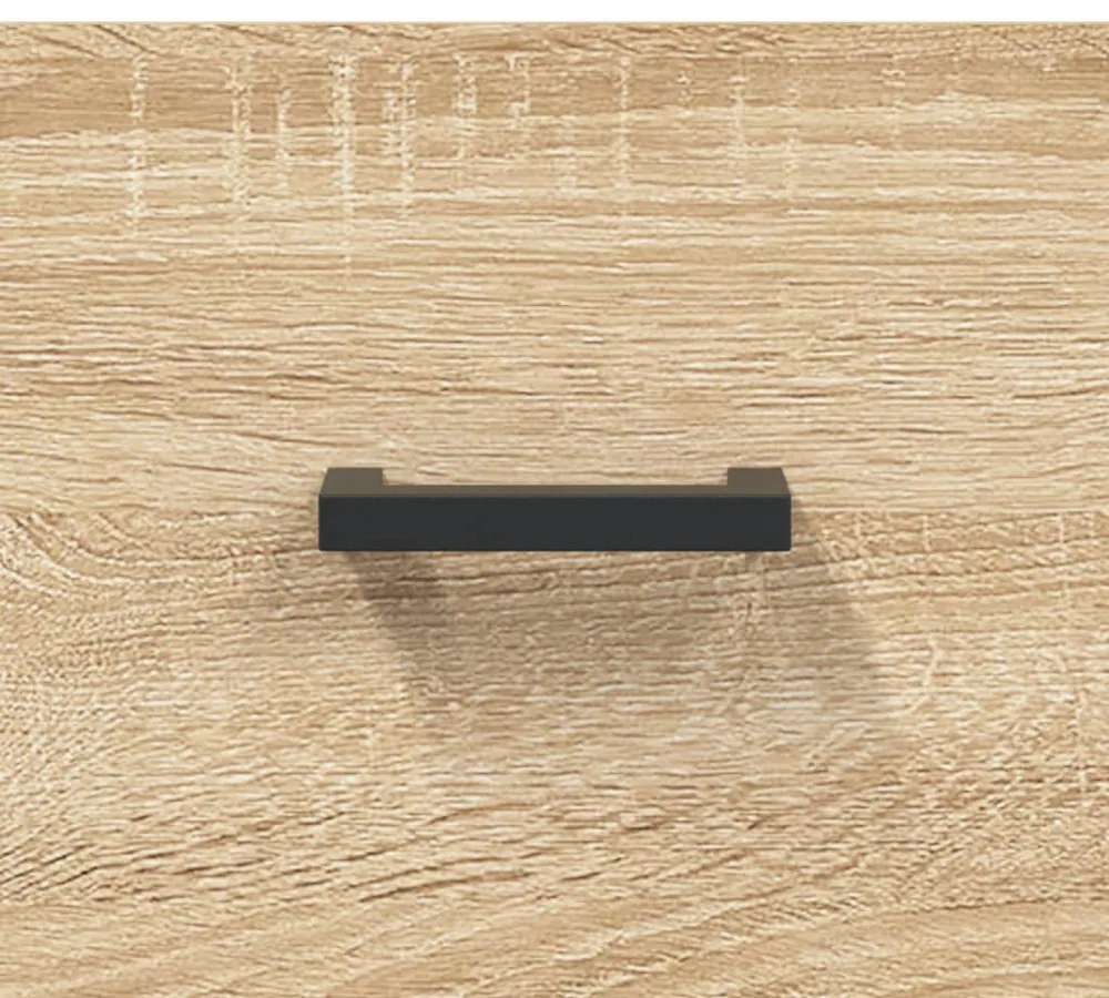 sonoma tölgy színű szerelt fa faliszekrény 60 x 36,5 x 35 cm