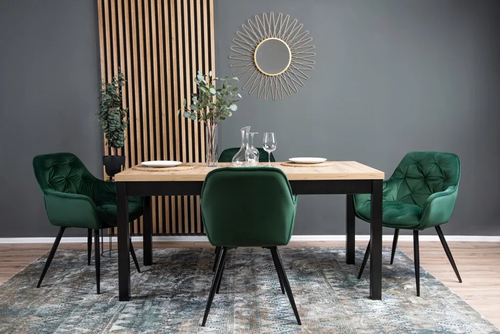 Zöld Bársony Étkezőszék. POLA
