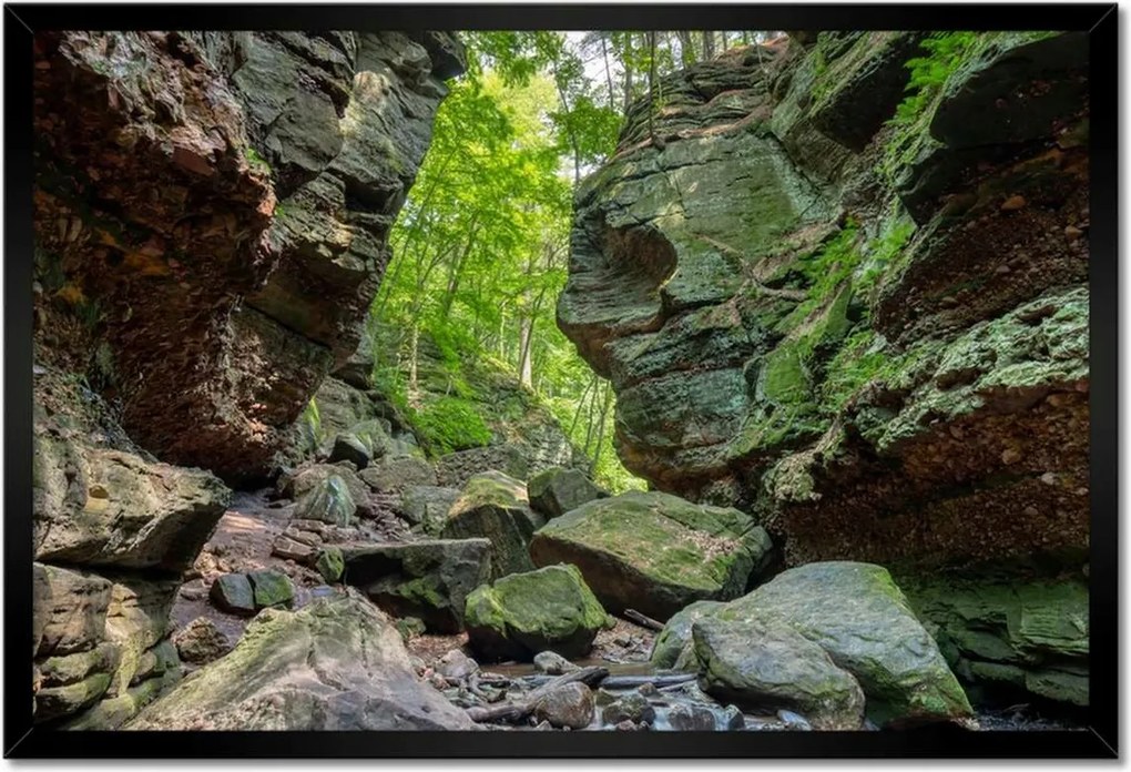 Poszterek keretben 60x40 Hegyek Kövek Sziklák