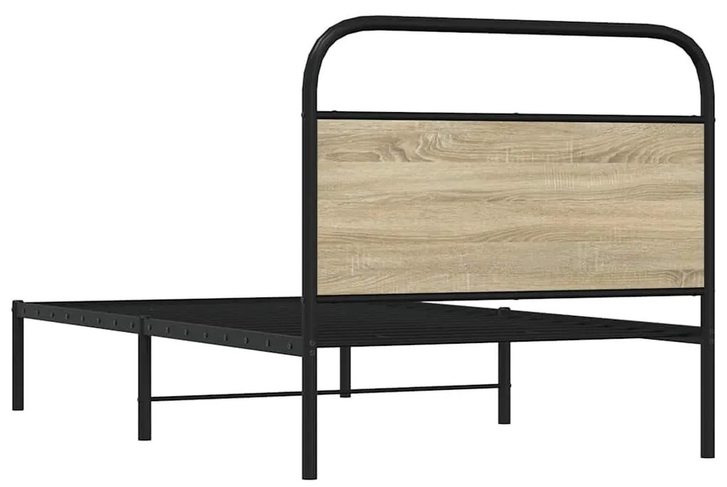ágykeret matrac nélkül 90x190 cm sonoma tölgyfa műfa