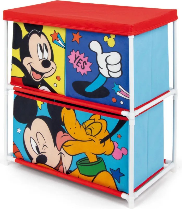 Disney Mickey Let's Move játéktároló állvány 3 rekeszes 53x30x60 cm