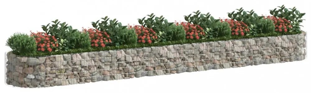 horganyzott vas gabion magaságyás 600x100x50 cm