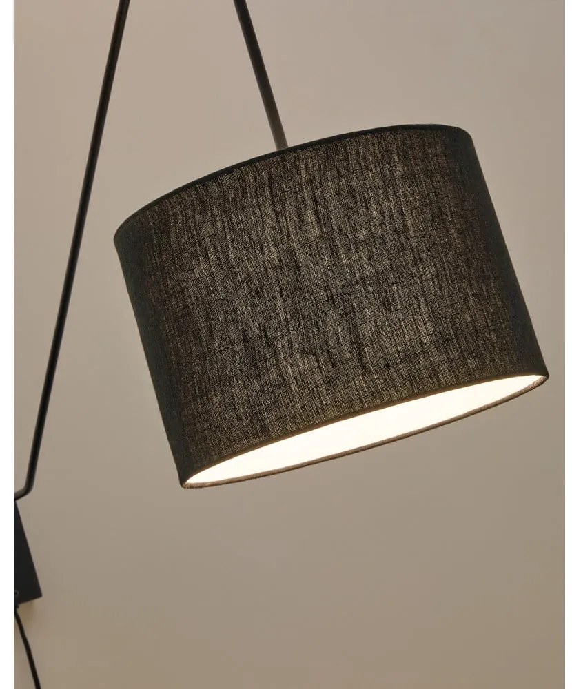 Fekete fali lámpa ø 25 cm Jex – Kave Home