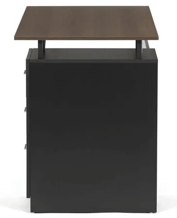 Irodai íróasztal 120×60 cm, melamin, dió OAK