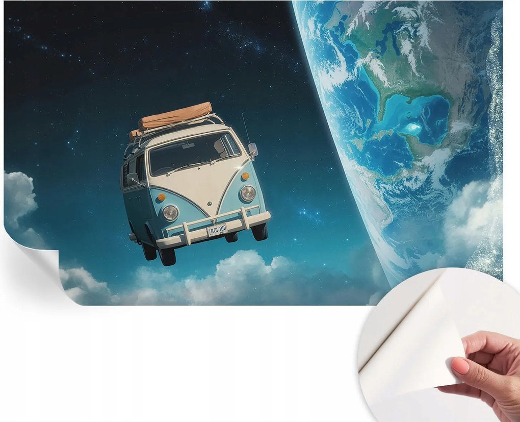 Öntapadós Dekoratív Fotótapéta Hálószobába Utazás Űr 416x254 cm