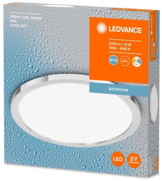 Ledvance - DISC LED fürdőszobai mennyezeti lámpa 18W 3000/4000K IP44