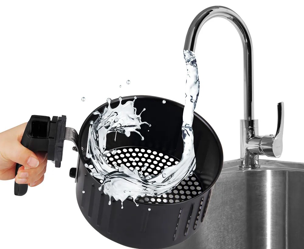 monzana® Forrólevegős fritőz FRYER 3 black – 9 az 1-ben érintőképernyővel 1850 W 6,5 l