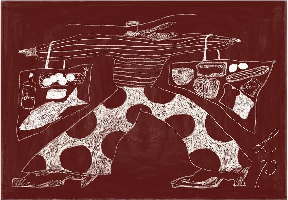 Poszter 70x50 cm Sam Shopping – Lucia Tuffley – The Poster Club