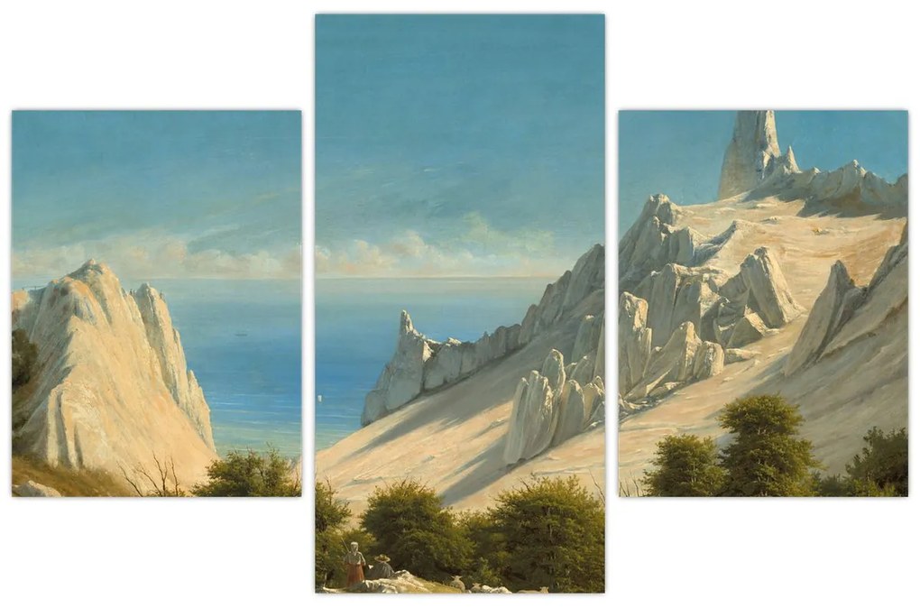 Kép - Georg Emil Libert, View of Sommerspiret, the Cliffs of Møn, reprodukciók (90x60 cm)