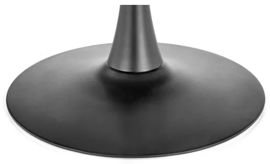 Étkezőasztal CARMELO 75 x 100 cm fekete/barna