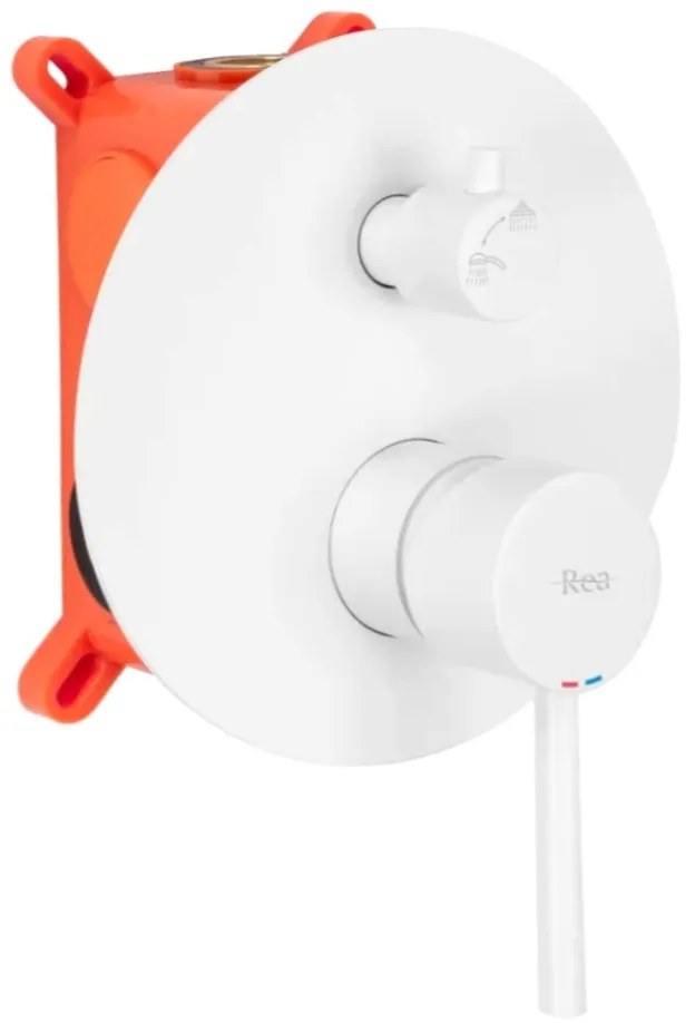 Rejtett Zuhanyszett Rea Lungo WHITE Matt + BOX