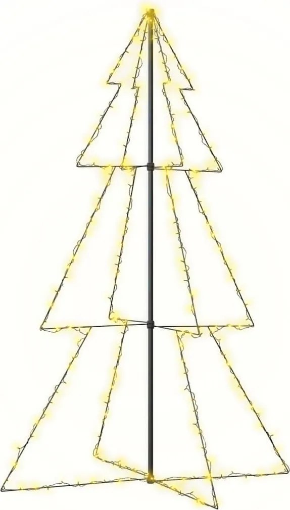vidaXL 240 LED-es beltéri/kültéri kúp alakú karácsonyfa 118 x 180 cm