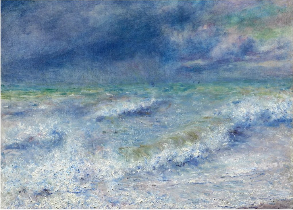 Üveg kép - Pierre-Auguste Renoir, Seascape, reprodukciók (70x50 cm)