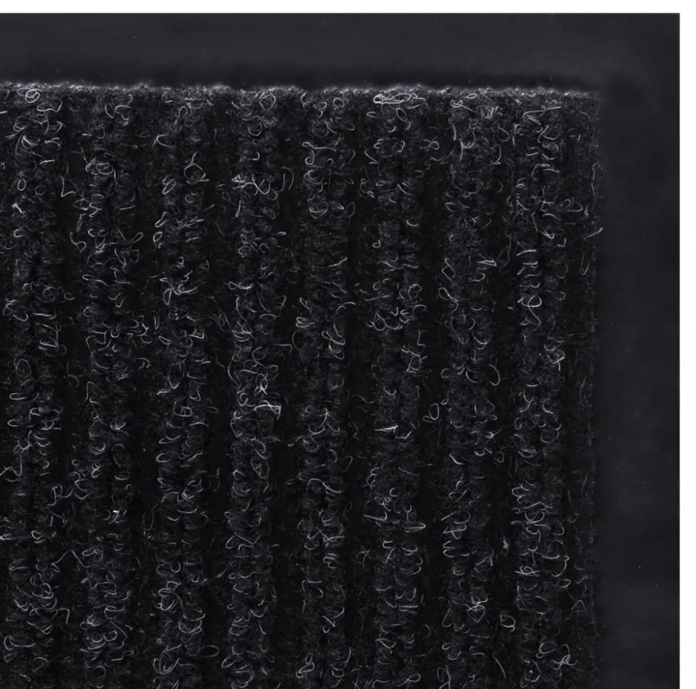 fekete PVC lábtörlő 90 x 120 cm