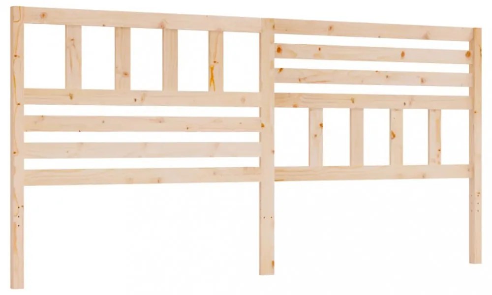 tömör fenyőfa ágyfejtámla 186 x 4 x 100 cm