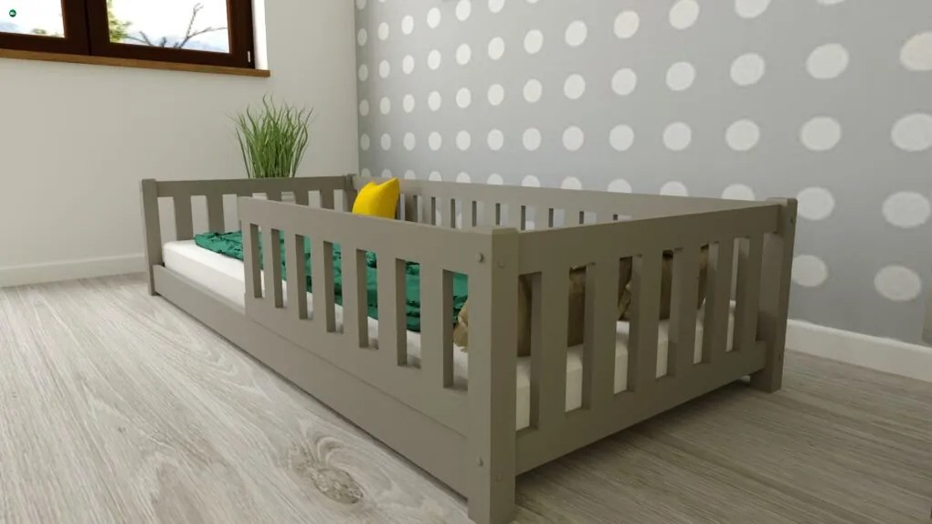 Lulu gyerekágy 90x200 szürke + ajándék ágyrács