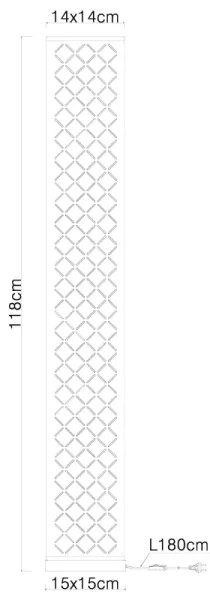 GLOBO 15229S2 -Állólámpa CLARKE 2xE27/40W/230V