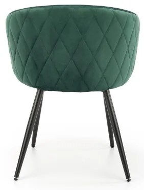 CALMURE sötétzöld étkezőszék