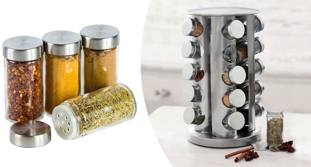 20db-os fűszertartó állvány, forgatható