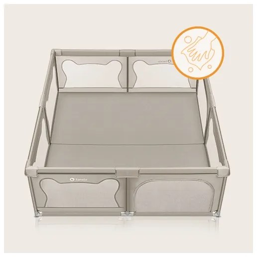 Lionelo - WILLOW XL bézs játszókeret