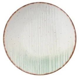 24 darabos porcelán étkészlet, fehér/zöld