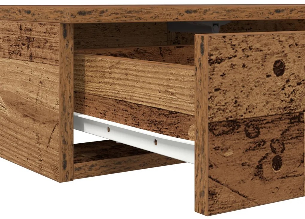 Ágyfiókok fiókkal Régi fa 80 x 36.5 x 16.5 cm Faanyag