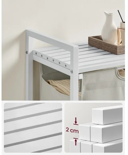 REX fehér szennyeskosár