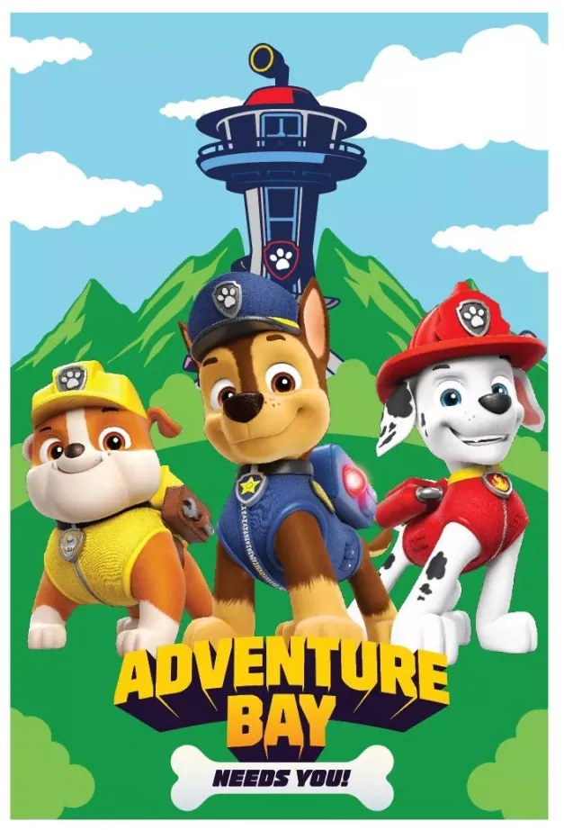 Mancs Őrjárat Adventure Bay polár takaró 100x150cm