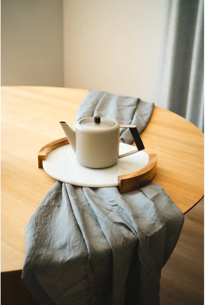 Bézs rozsdamentes acél teáskanna 1,1 l Duet Boston – Bredemeijer