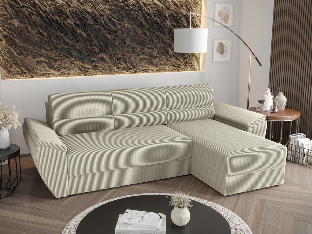 Sarok ülőgarnitúra Radiant L2 (tejszín) (J). 1057460