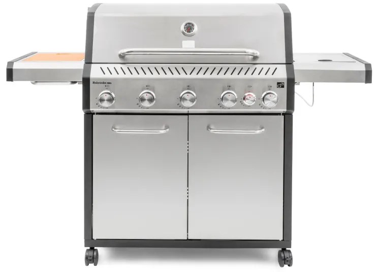 G21 Nebraska BBQ Premium Line gázgrill, 6 égőfejjel + ajándék reduktor