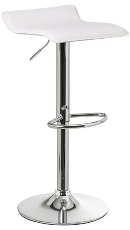 Fehér kárpitozott állítható magasságú bárszék szett 2 db-os (ülésmagasság 63 cm) – Casa Selección