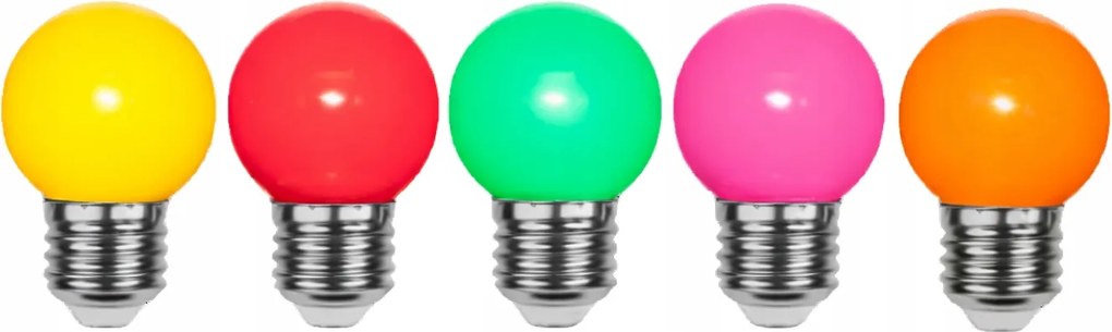 5db Színes vízálló E27 Led izzó kerti girlandokhoz