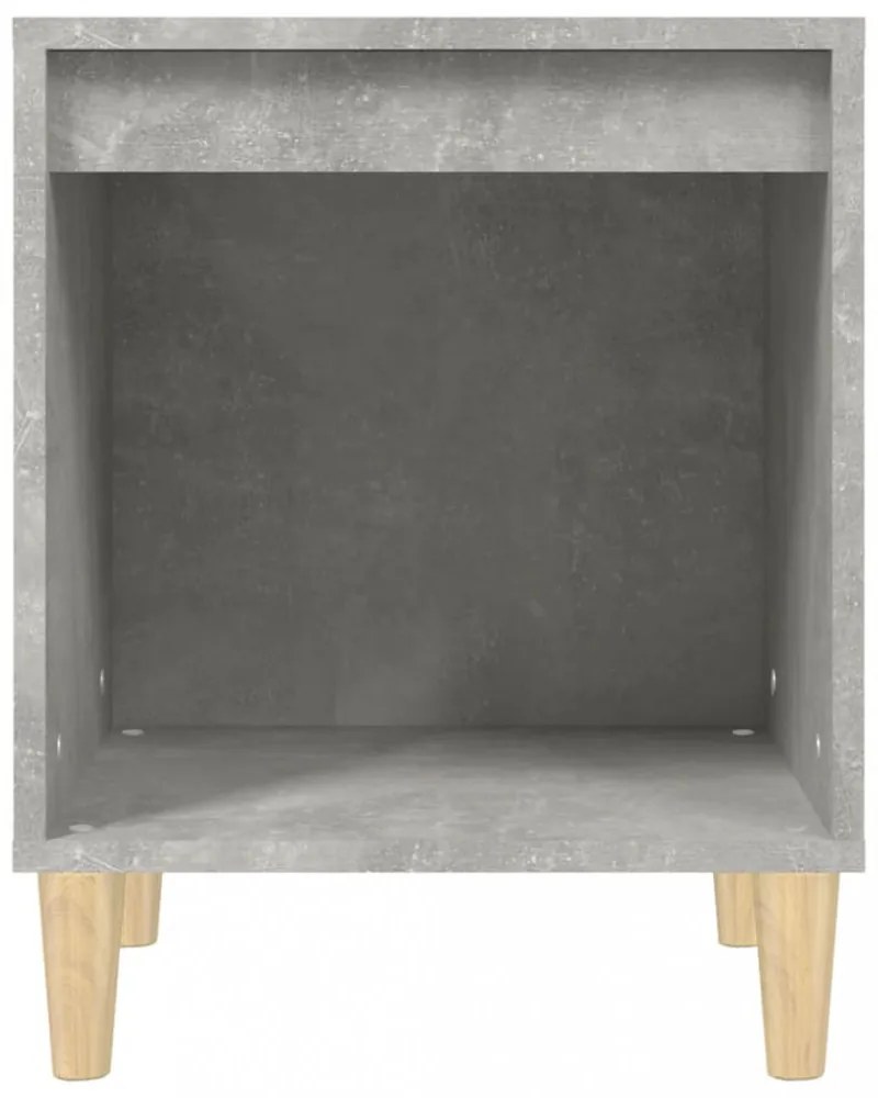 2 db betonszürke éjjeliszekrény 40x35x50 cm