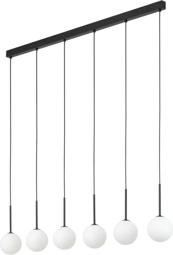 TK LIGHTING 4504 MARTIN Többágú Függesztett Lámpa Fehér, Fekete G9 IP20
