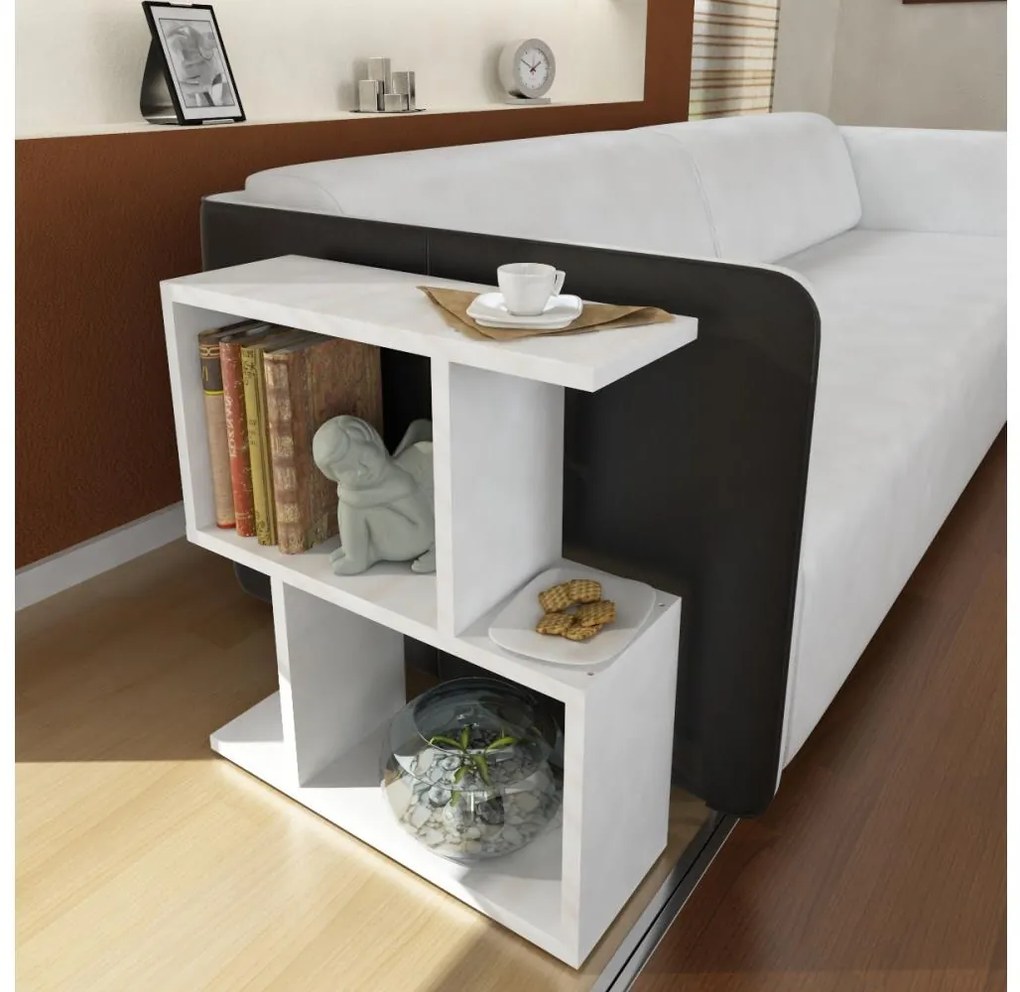 Kisasztal KARINUS 55,4x50 cm fehér