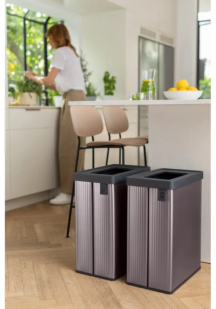 Rózsaszín újrahasznosított műanyag szelektív szemetes 54 l Verto Recycle – Curver