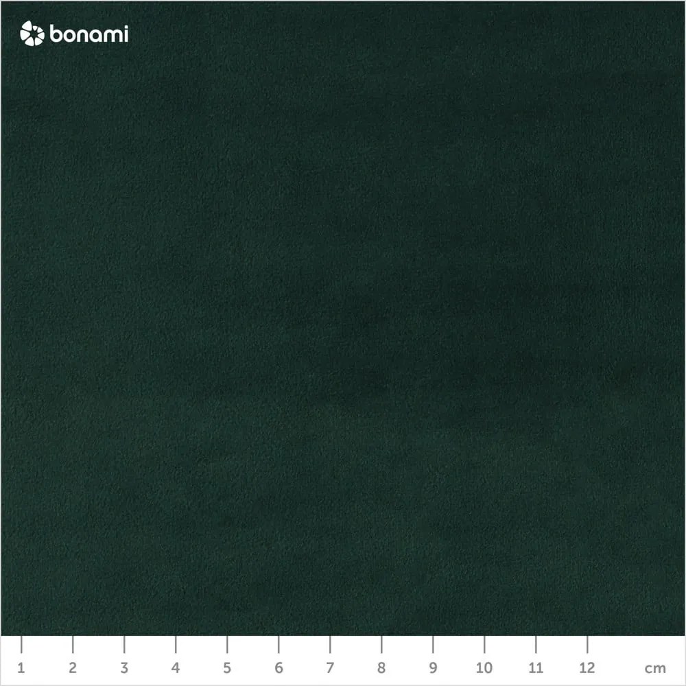 Sötétzöld bársony kárpitozott ágyneműtartós franciaágy ágyráccsal 180x200 cm Brody – Mazzini Beds