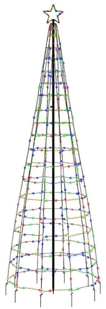 színes LED karácsonyfa tüskékkel 570 LED 300 cm