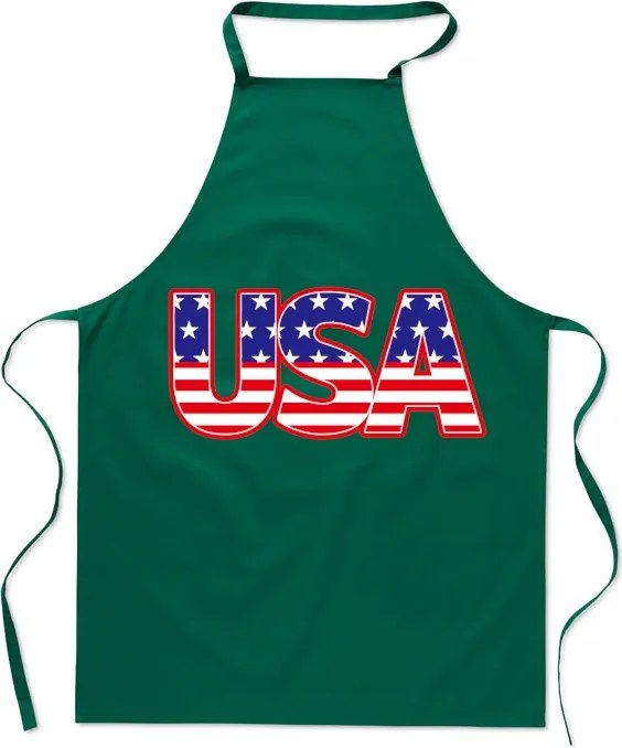 Konyhai kötény Usa nyomtatás Konyhai kötény Nagy felirat Ajándék