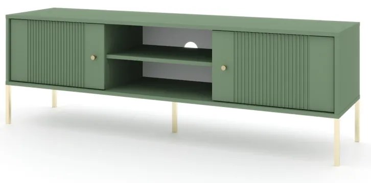 Tv Állvány Zöld/Arany Színben. ISEO IS01. 155 cm.