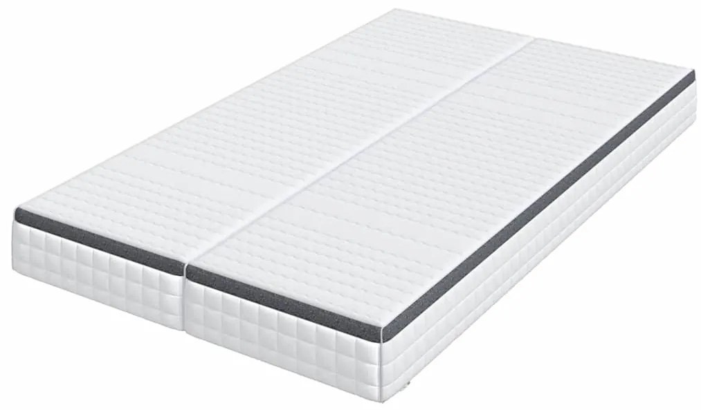 Matrac 2 pcs Fehér és Szürke 60 x 200 cm Bonell Rugó