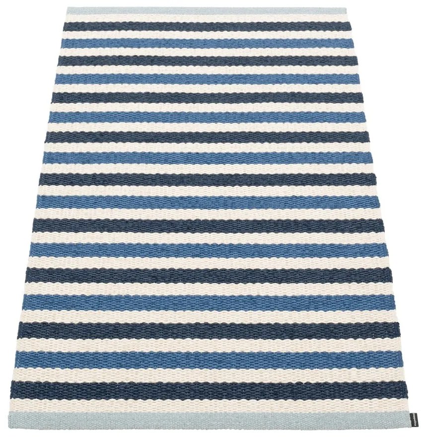 Kék-krémszínű kültéri-beltéri szőnyeg 70x120 cm Teo Denim – Pappelina