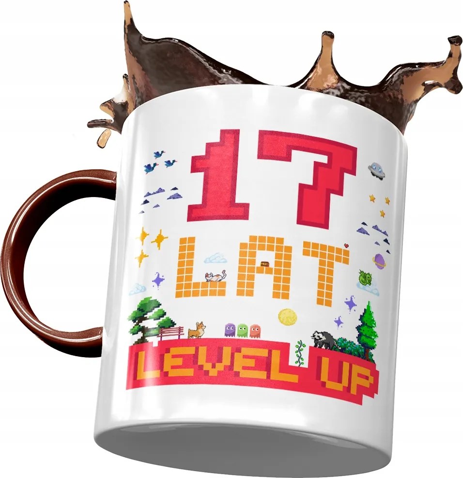 Bordó Bögre Születésnapra 17 17. 17. Ajándék Nyomtatott Fotóval