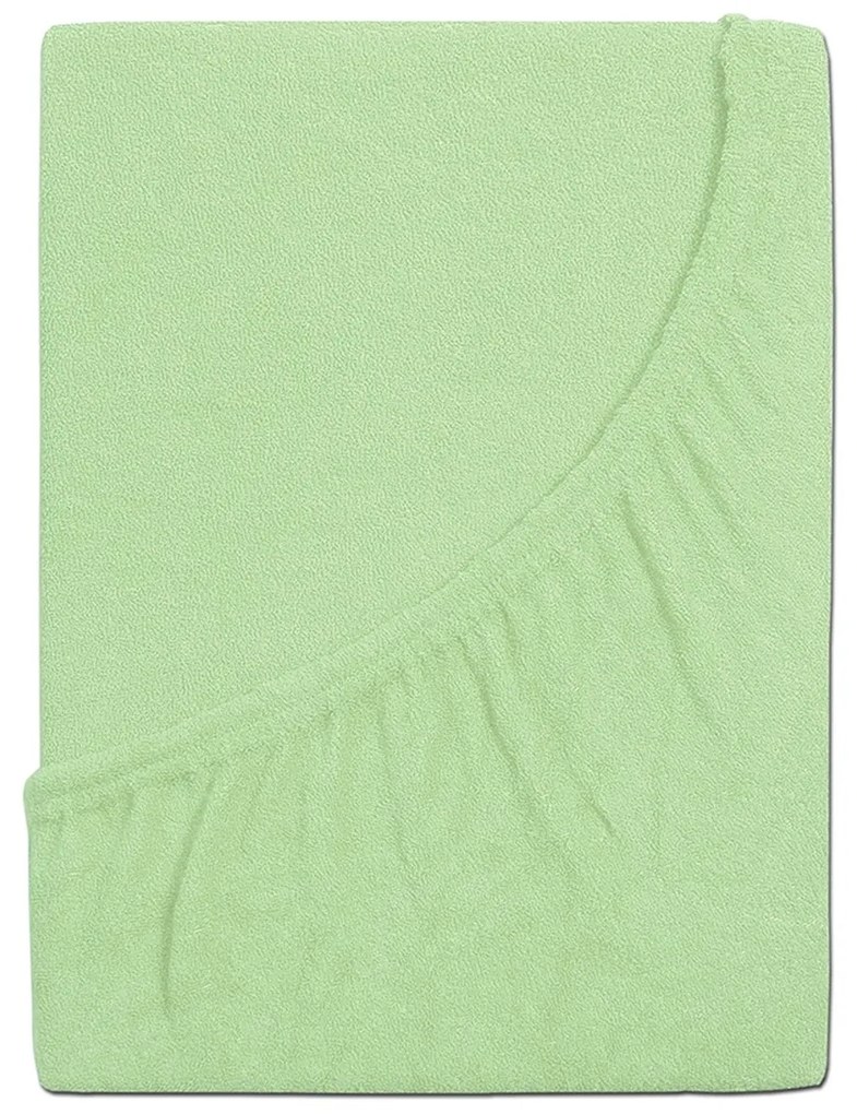 4Home Perfect frottír lepedő zöld, 180 x 200 cm, 180 x 200 cm