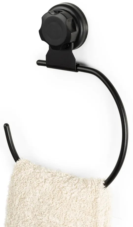 Bestlock Black Belt And Towel Support fekete öntapadós fali kéztörlőtartó - Compactor