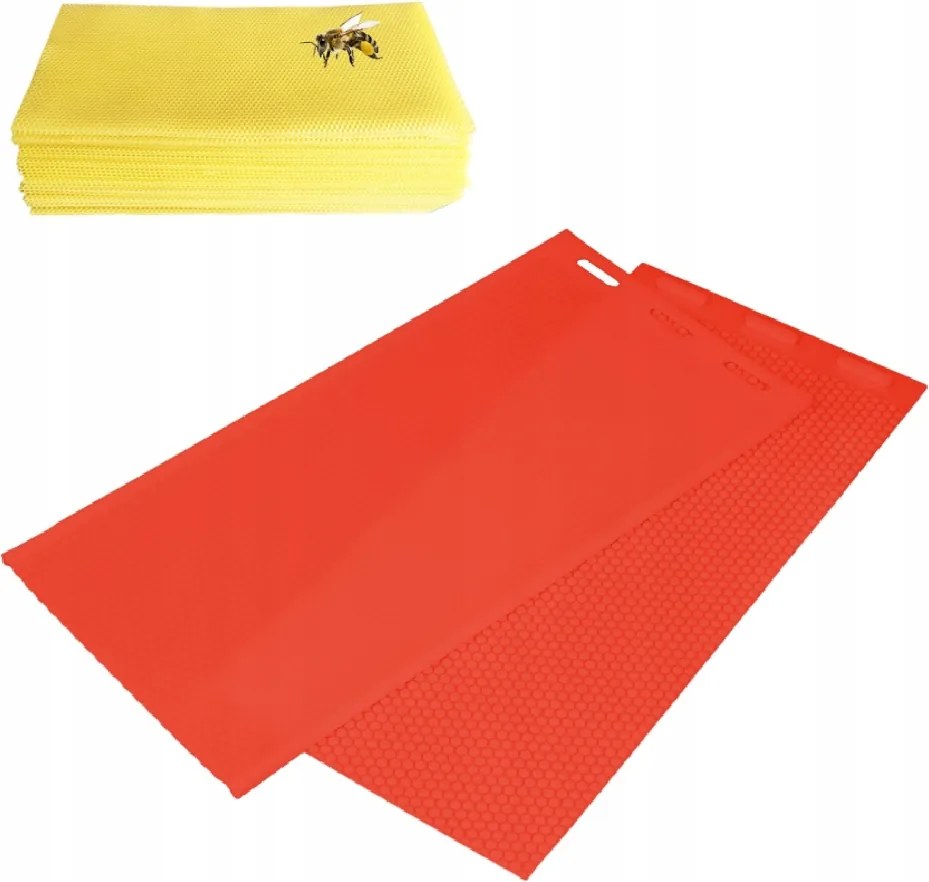 2 Db Méhviasz Lap Készítő Forma piros 44X28CM