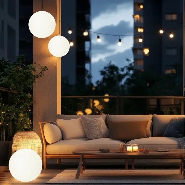 LED RGBW dimmelhető napelemes lámpa LED/5W/3,7V 3000K IP54 Ø 40 cm
