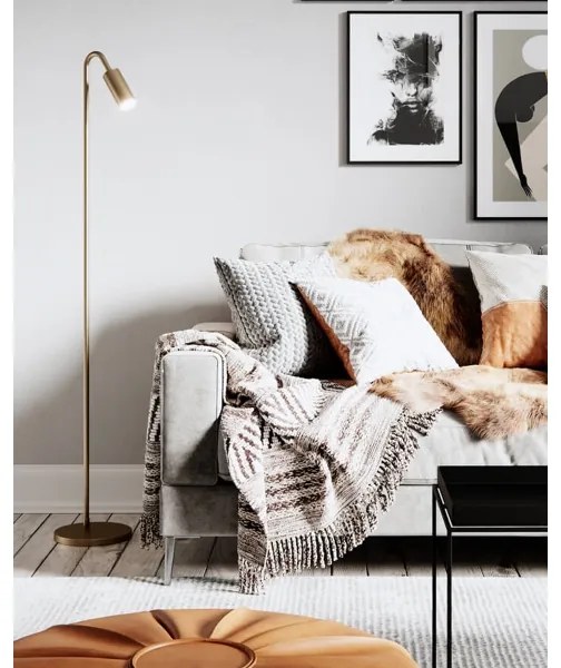 ByRydens 4100950-6503 - állólámpa CURVE 1xGU10/7W/230V aranyszínű