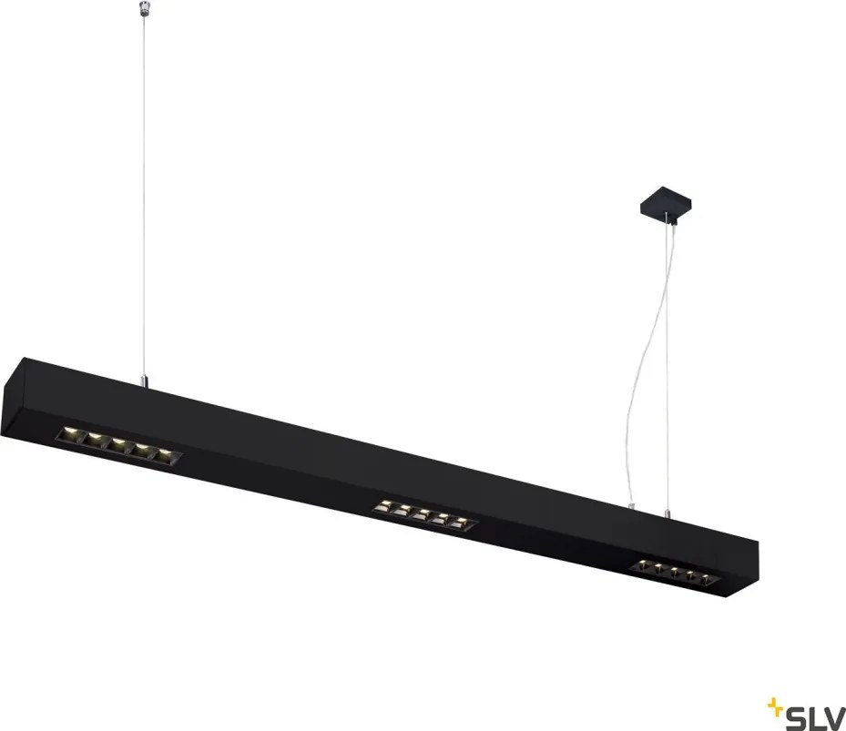 SLV 1000933 Q-LINE Modern Led Függesztett Lámpa Fekete LED IP20